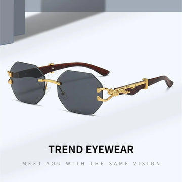 Trendy Fashion Rimless Sunglasses